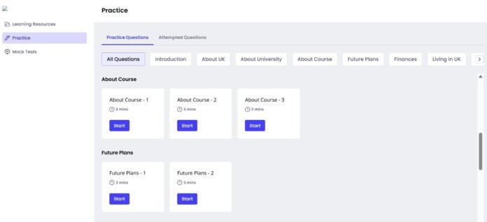 Leap, AI, artificial intelligence, study abroad, UK university, CAS interview, interview practice, student visa, India, technology, education technology, EdTech, LeapScholar, university admissions, international students, career guidance, skill development